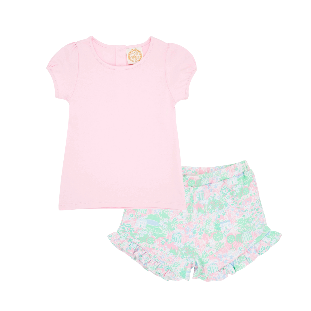 SET - Penny's Play Shirt (Palm Beach Pink)/Shelby Anne Shorts(Beasley Blooms)