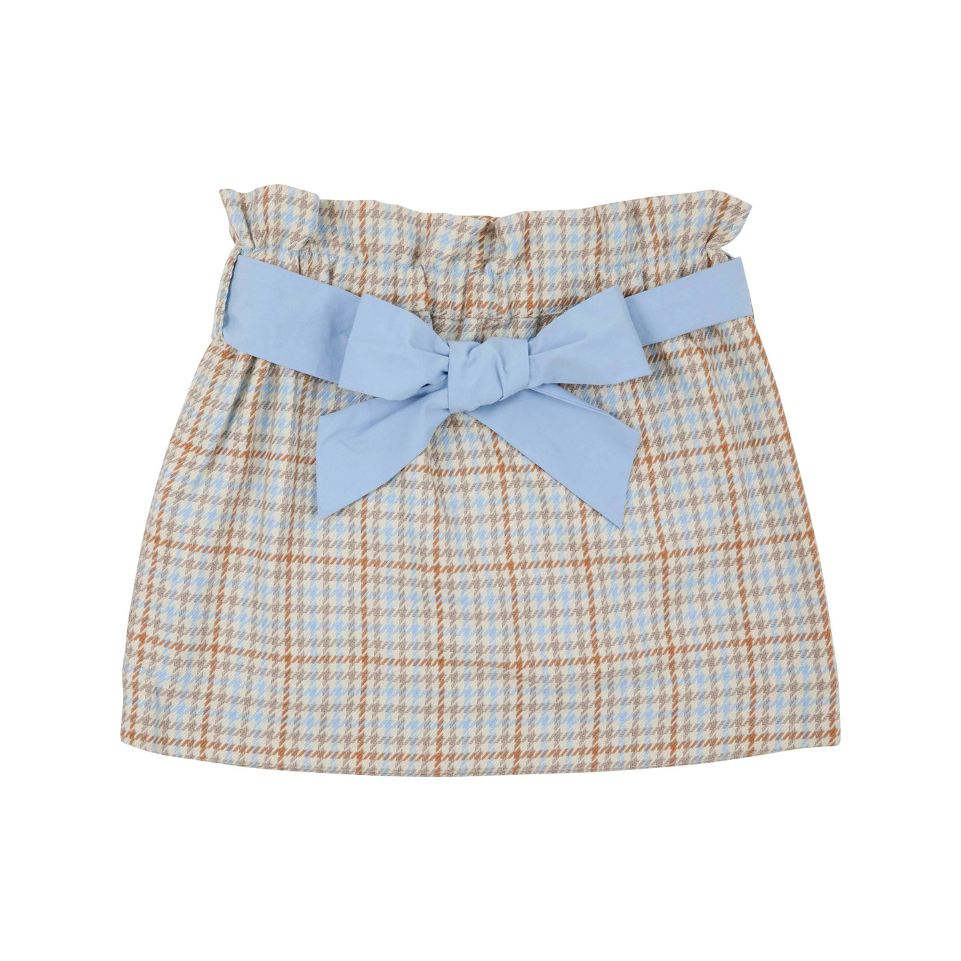 Beasley Bow Skirt SET - Henry Clay Houndstooth With Beale Street Blue Bow
