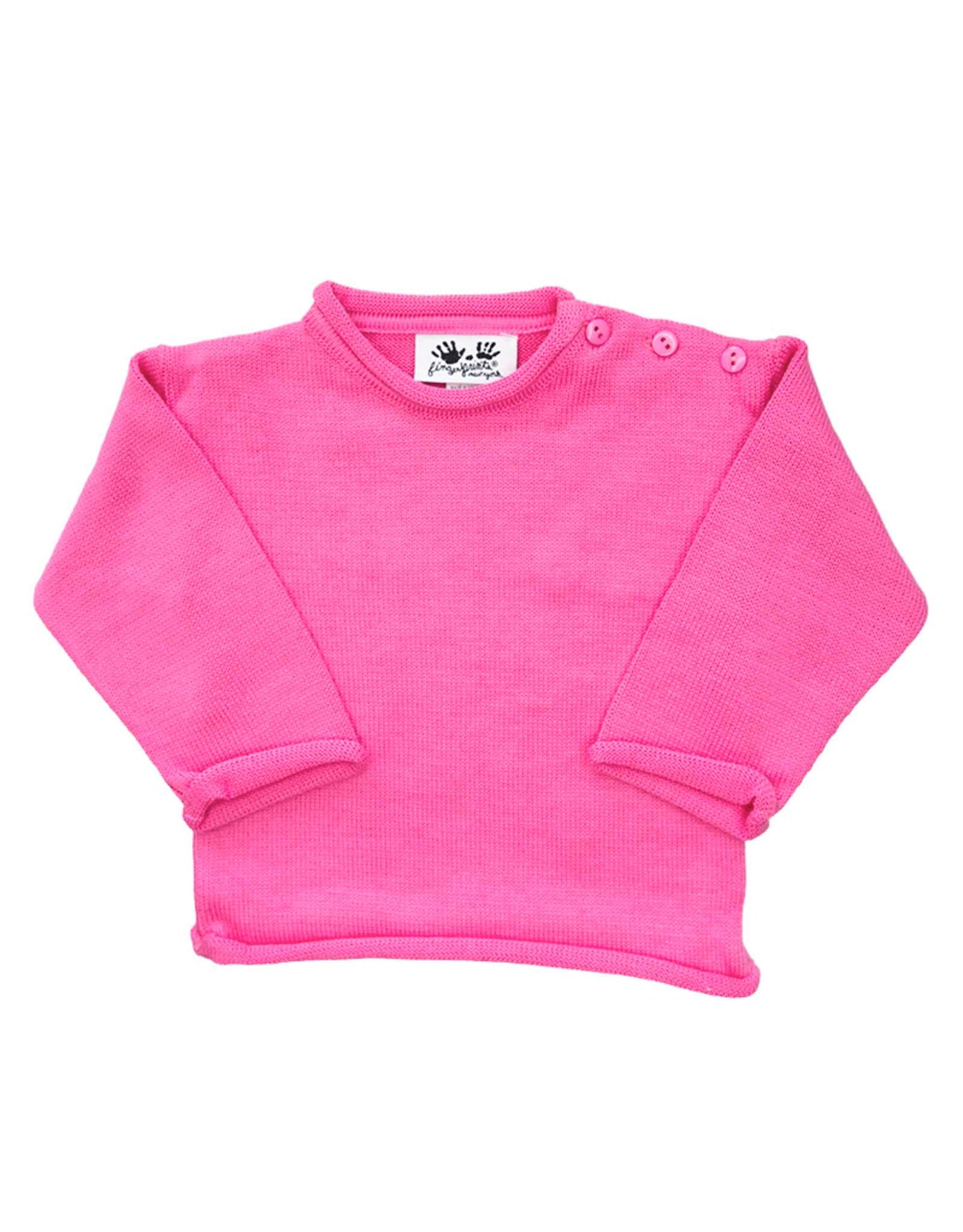 Roll Neck Sweater - Bubblegum Pink