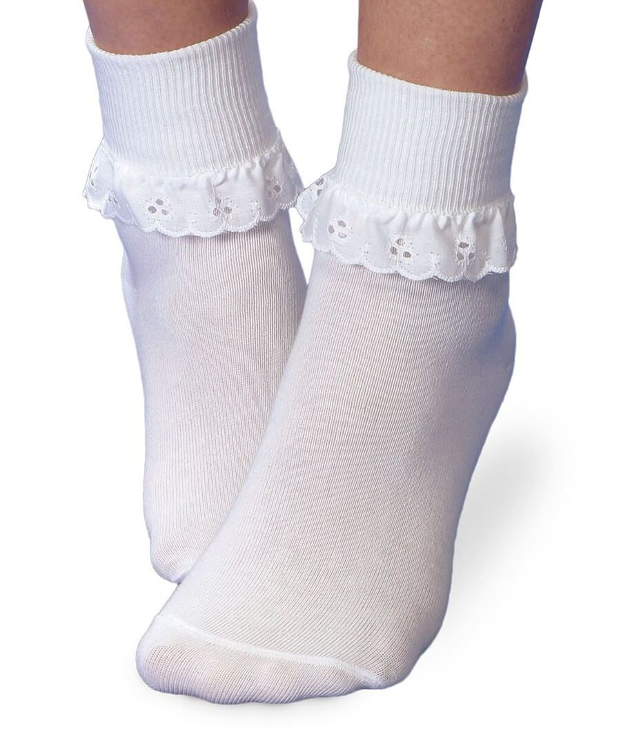 Jefferies Socks Eyelet Lace Socks 2 Pair Pack
