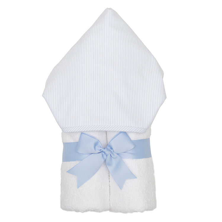 Pink Seersucker Stripe Fabric Hooded Towel & Washcloth main image 0