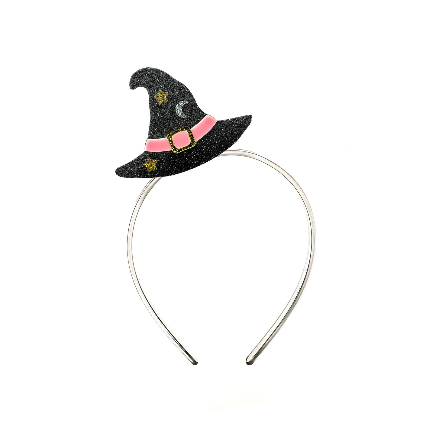 Headband - Witch Hat Black Glitter