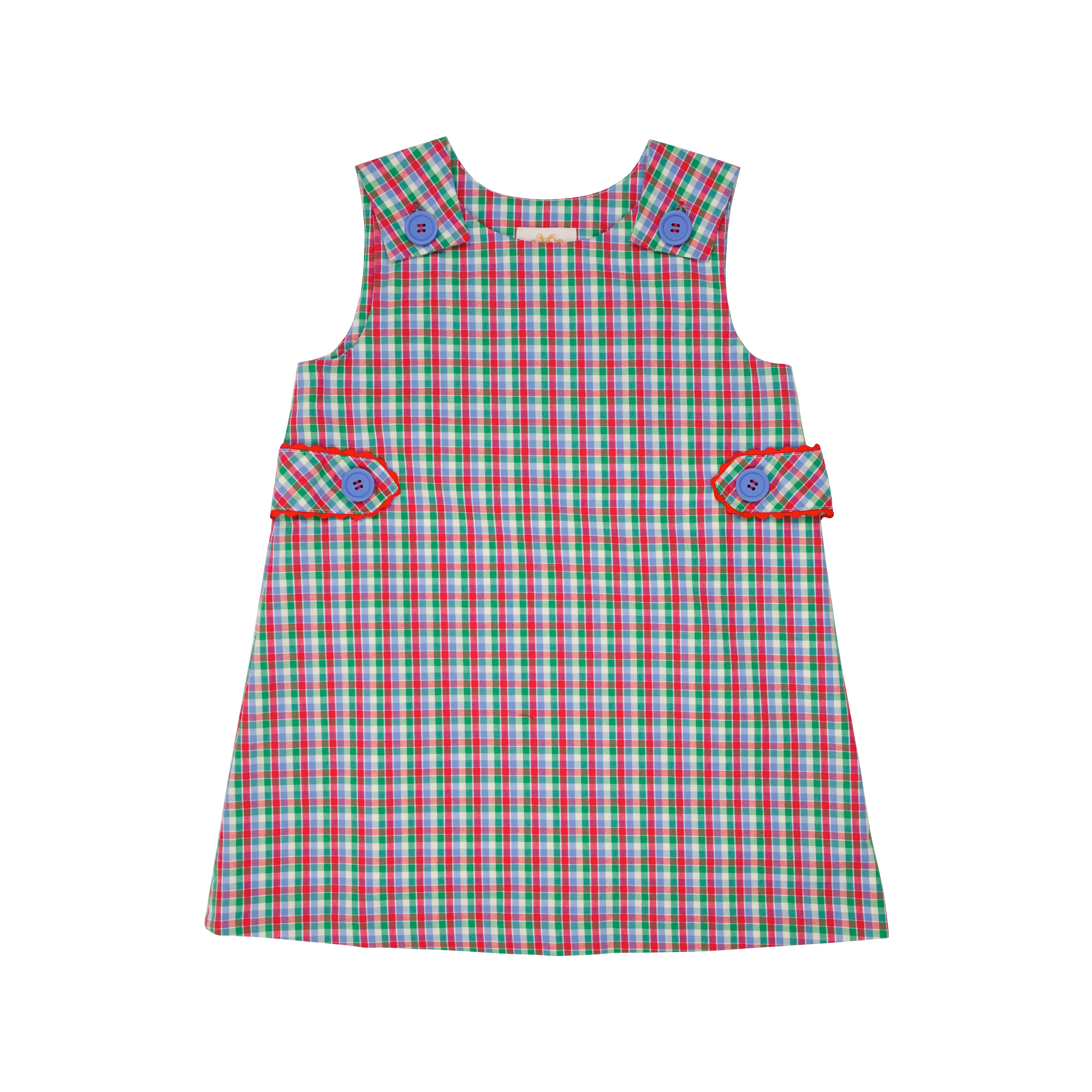 TBBC-Janie Jumper Primary School Plaid retailer with Richmond Red size 6-12m