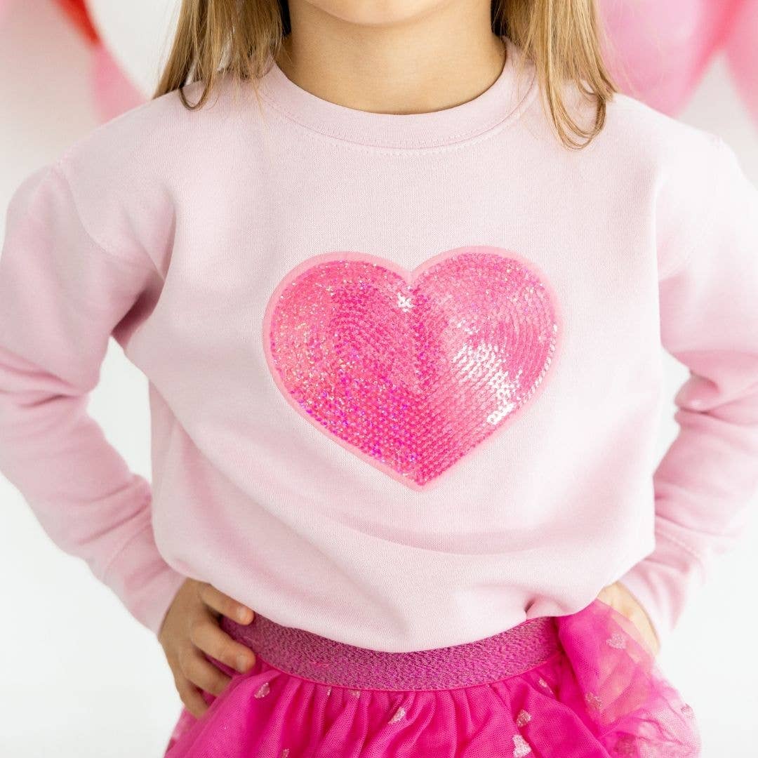 Heart Sequin Patch Valentine&