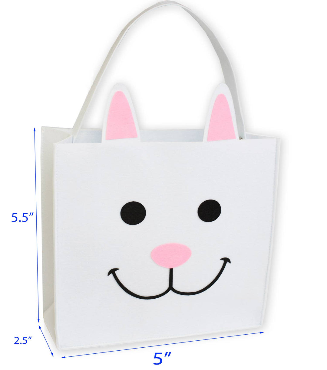 Small Easter bunny Felt bag/ tote 5"