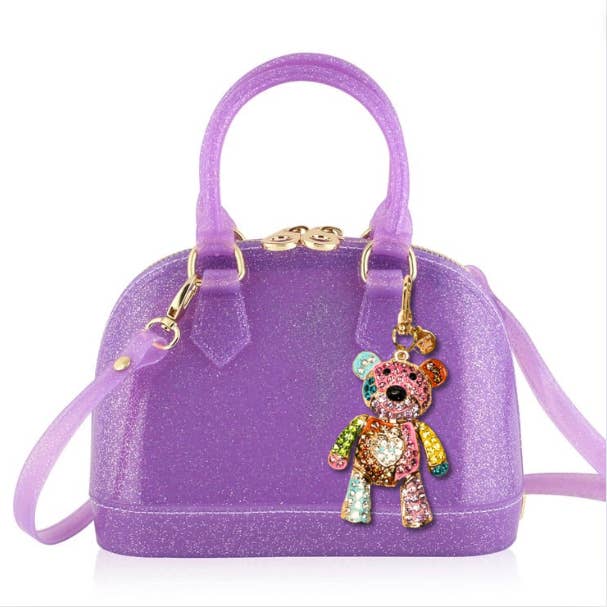 Cate Jelly Purse - Purple Sparkle - Limited Edition Teddy Bear