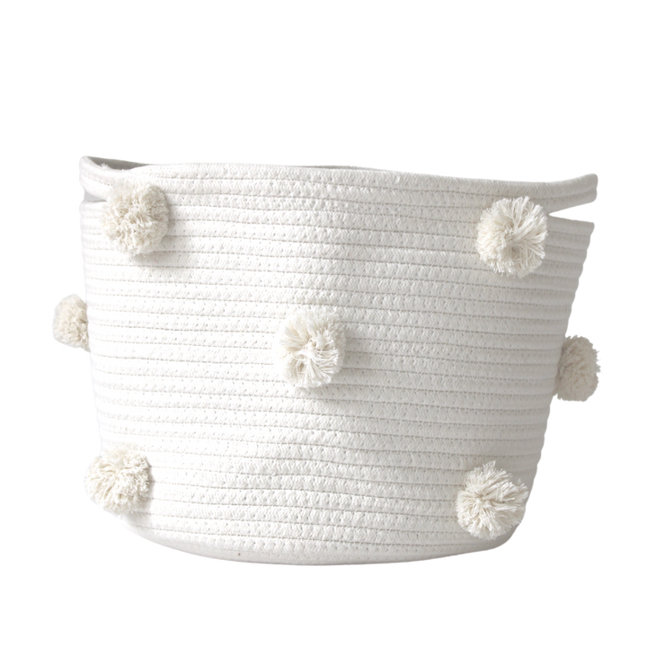 Pom Basket - Medium - Beige
