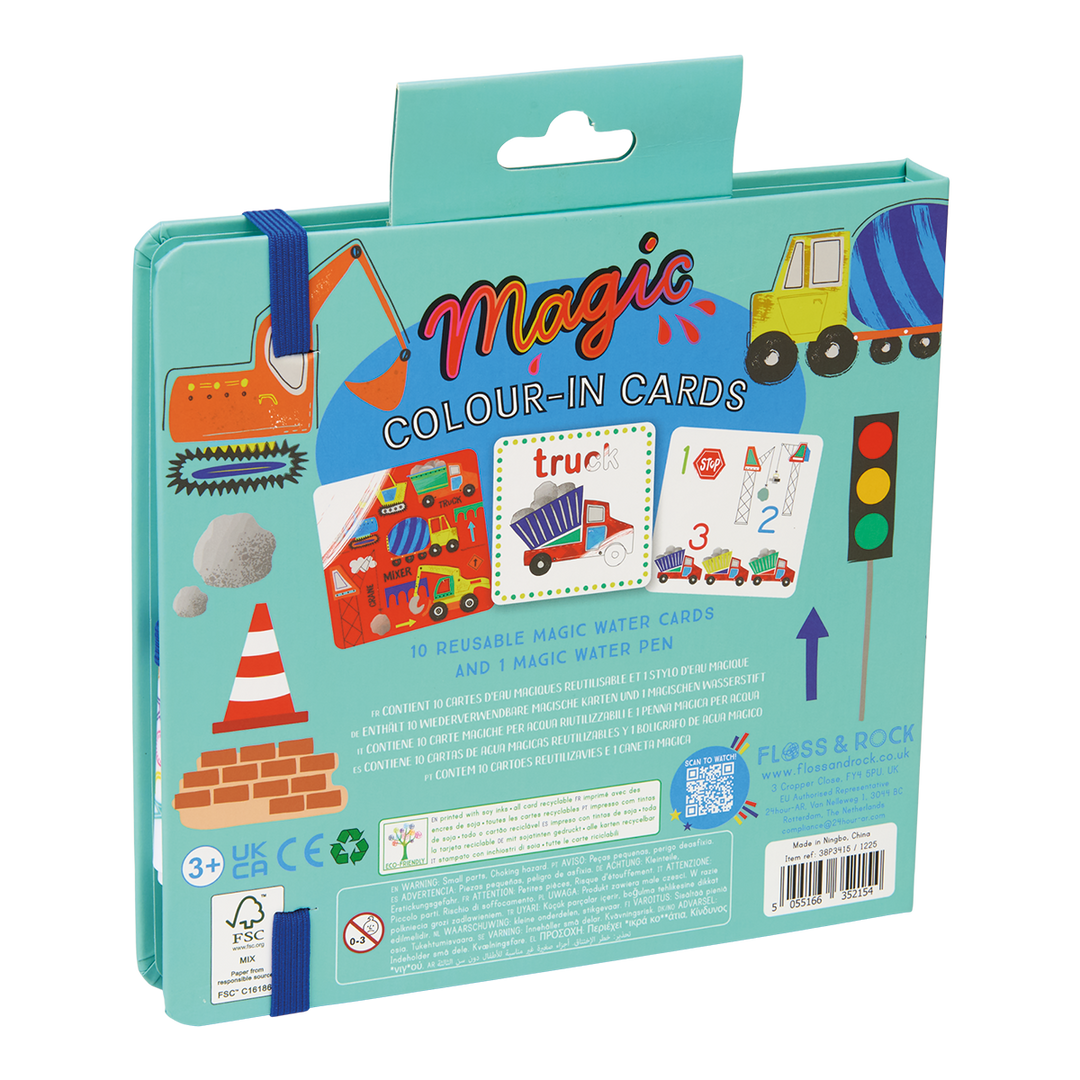 Magic Colour-In Cards - Construction