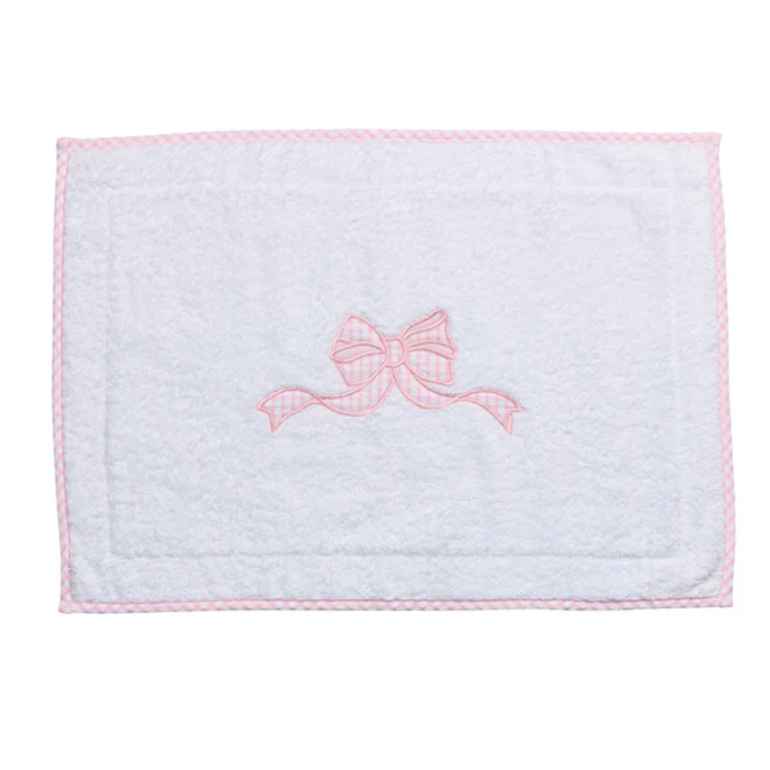 3 Marthas Applique Bath Mat - Pink Bow