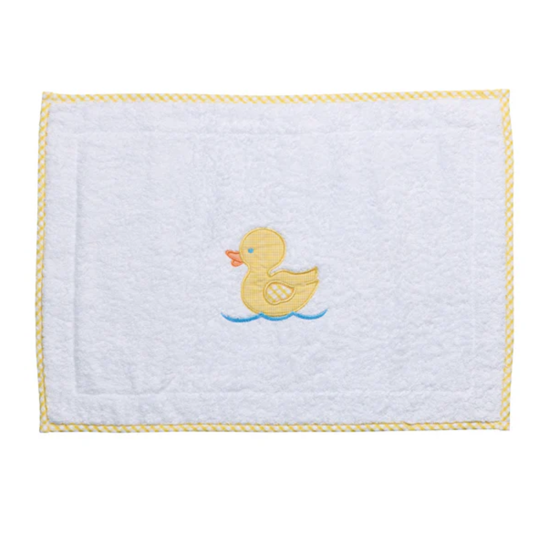 3 Marthas Applique Bath Mat - Yellow Duck