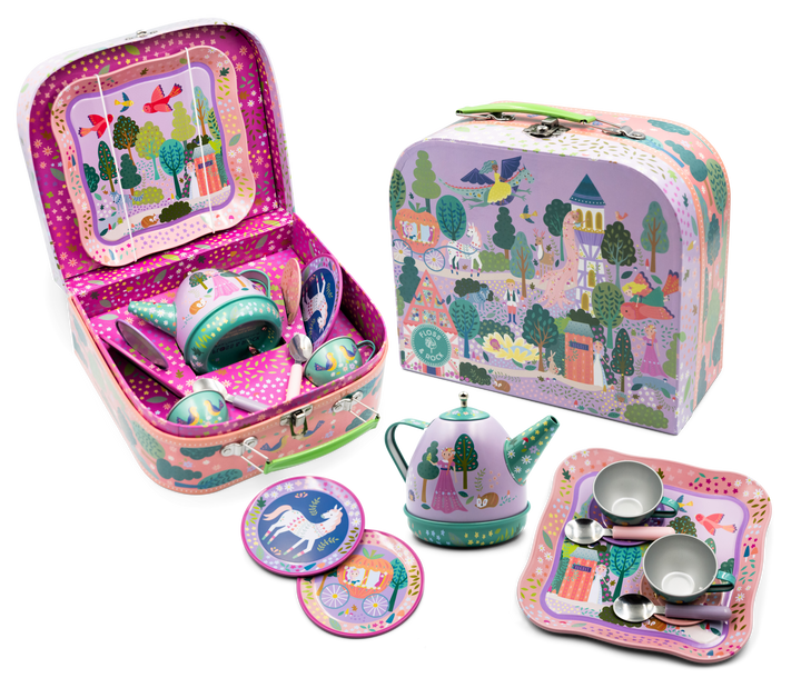 floss and rock Fairy Tale  Musical Tin Tea Set
