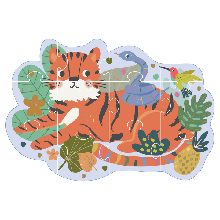 Shaped Puzzle - 12 PC - Jungle