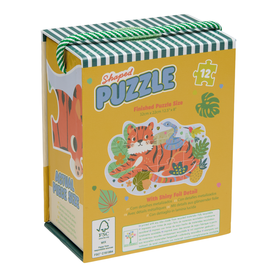 Shaped Puzzle - 12 PC - Jungle