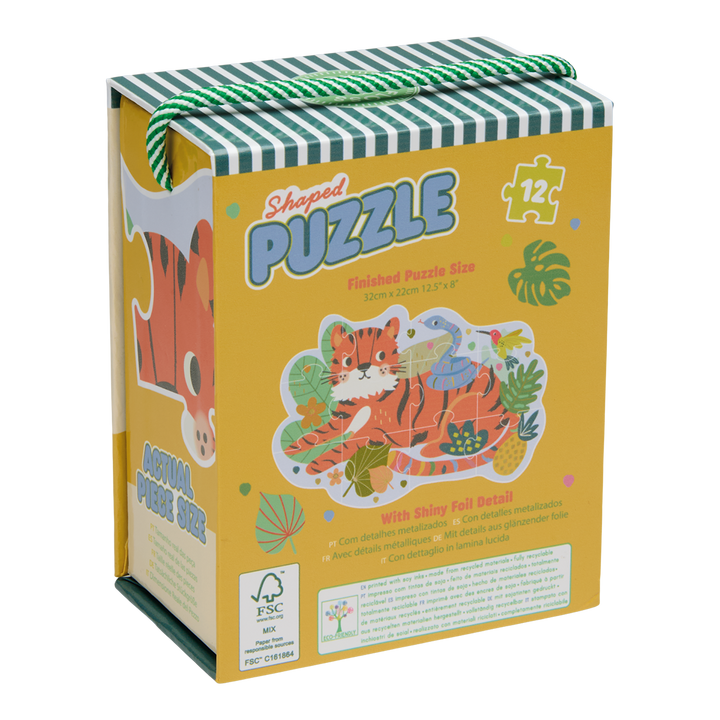 Shaped Puzzle - 12 PC - Jungle
