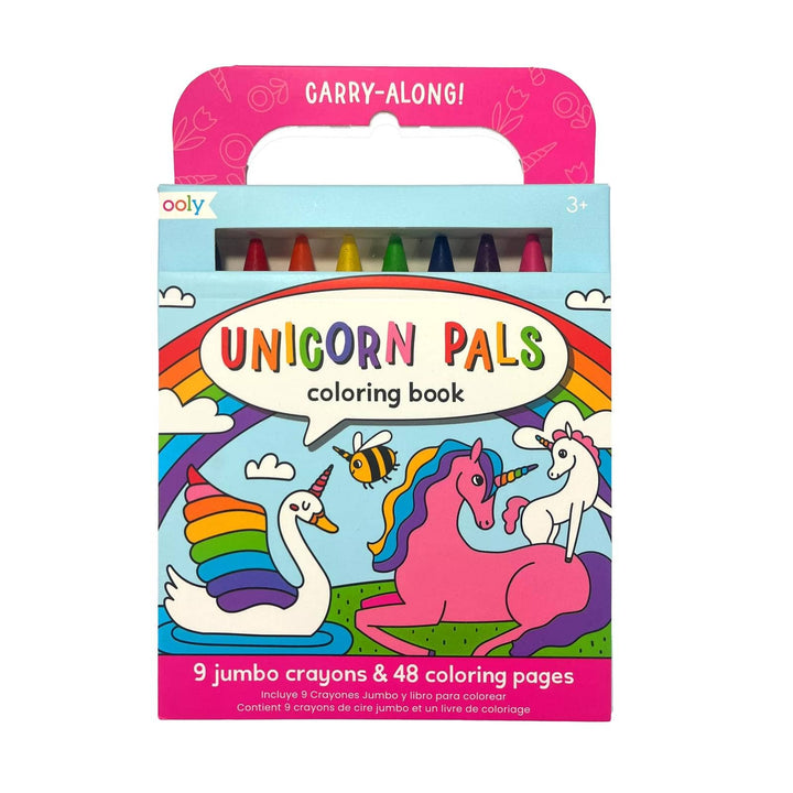 Carry Along Crayons &amp; Coloring Book Kit - Unicorn Pals