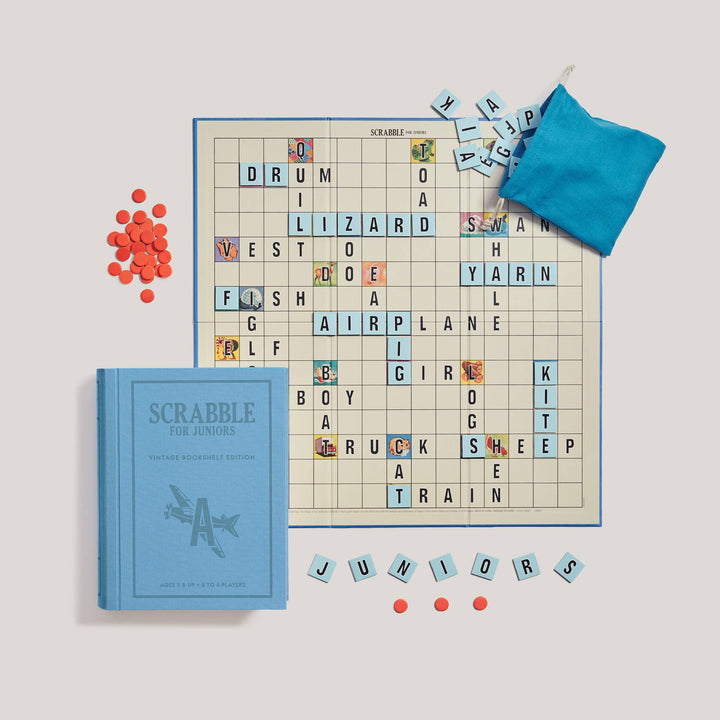 Scrabble for Juniors Vintage Bookshelf Edition