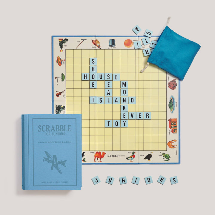 Scrabble for Juniors Vintage Bookshelf Edition