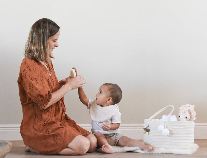 Rope Diaper Caddy - Off-White