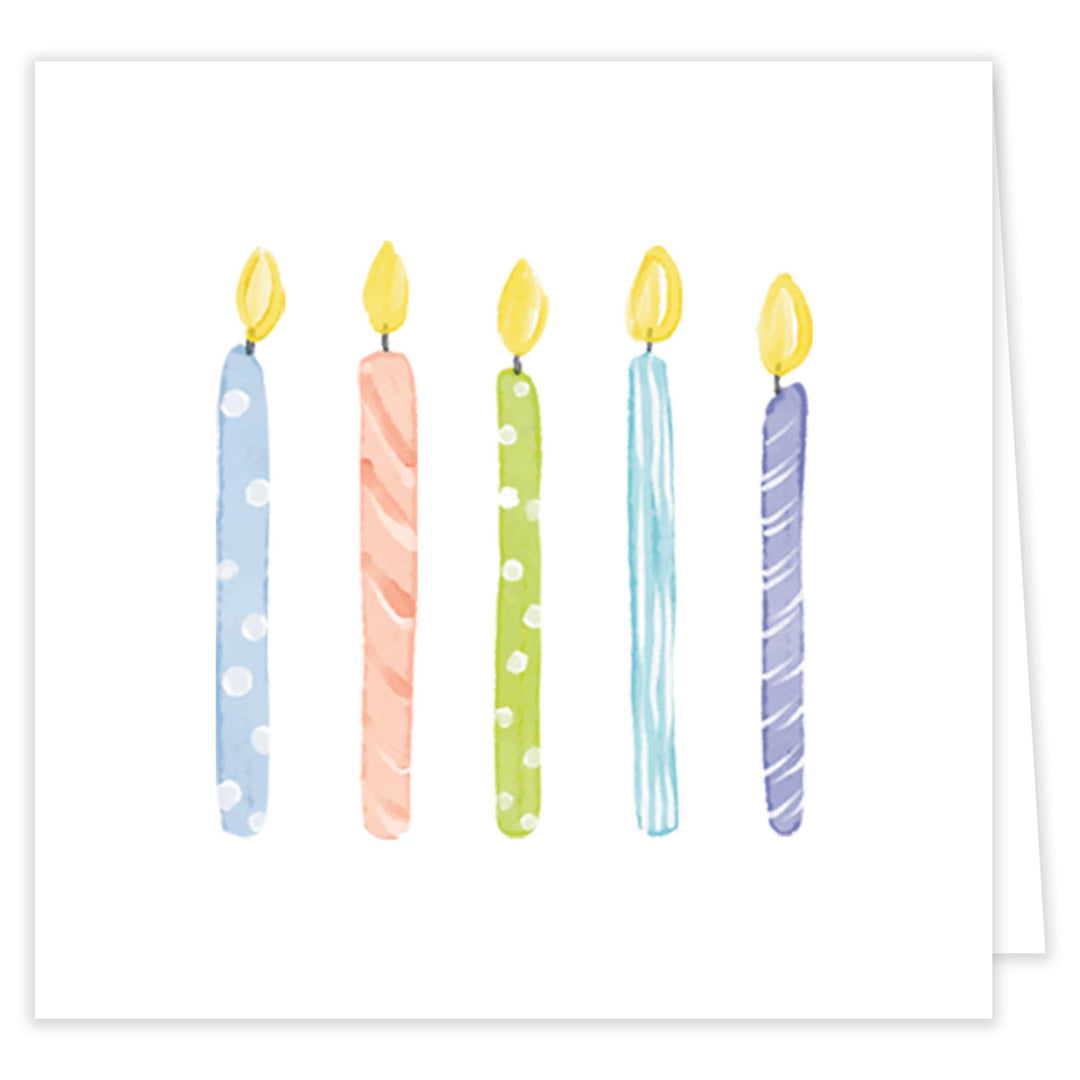katherine kelly Gift Enclosure Card SET with Envelopes - Blue Make a Wish Candles