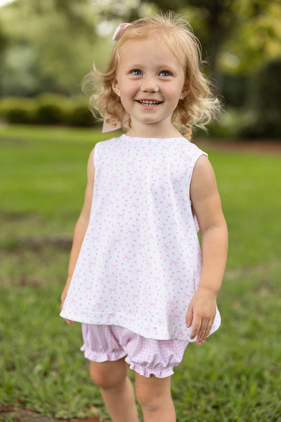 Poppy Knit Bloomer Set - Rosebuds and Bows