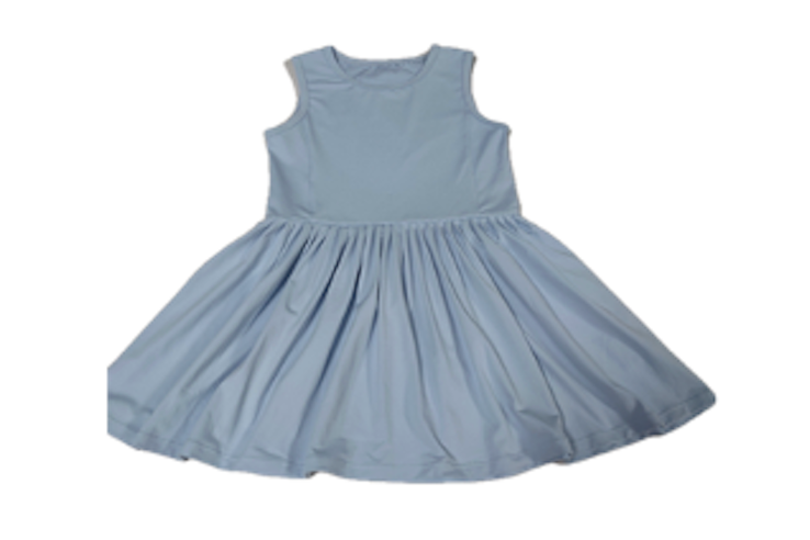 lulu bebe Mesh Dress - Light Blue