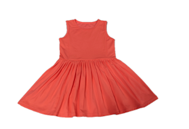 lulu bebe Mesh Dress - Neon Coral