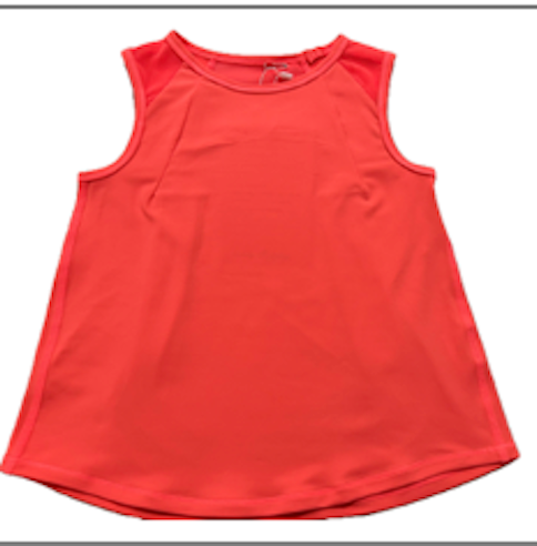 lulu bebe Mesh Tank - Neon Coral