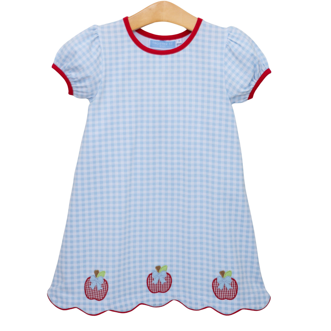 trotter street kids knit Dress - Apple Trio back to school