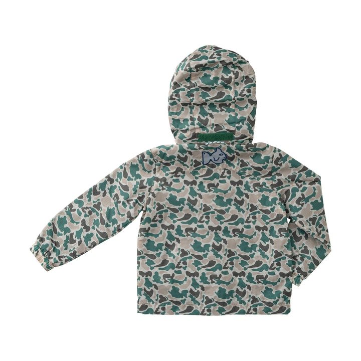 Boys Reflective Rain Jacket - Neutral Camo