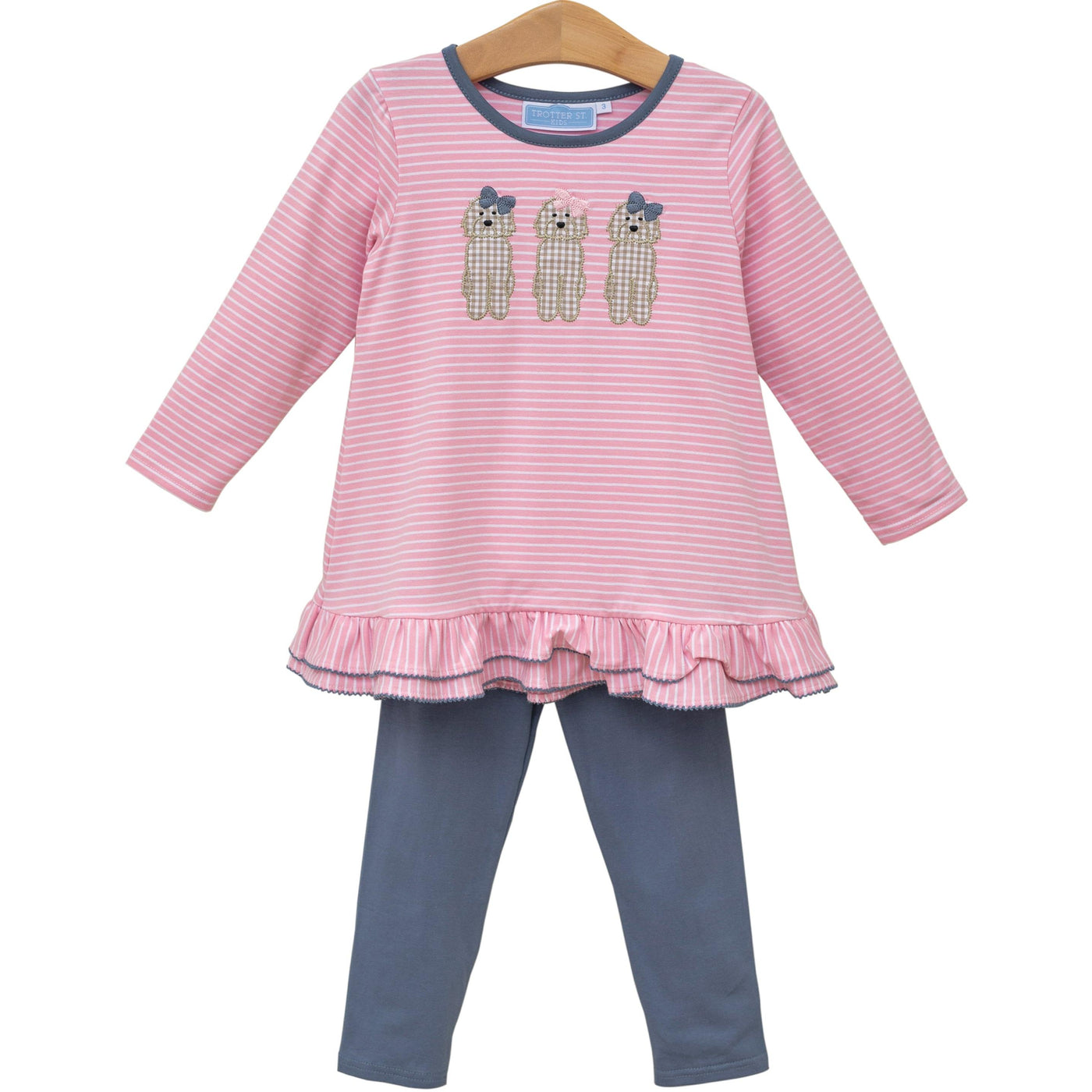 Trotter Street Pant Set - Dog Ruffle