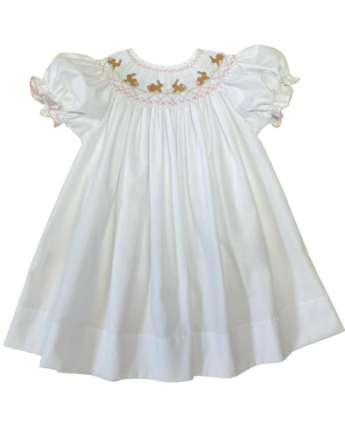 Emma Smocked Dress - Bunny