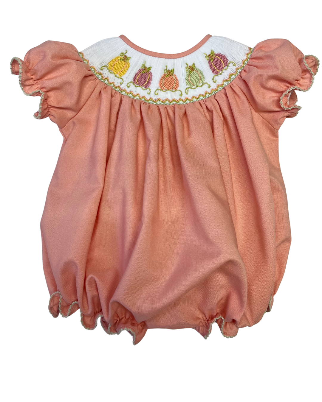 lulu bebe Emmie Smocked Bubble - Pumpkins