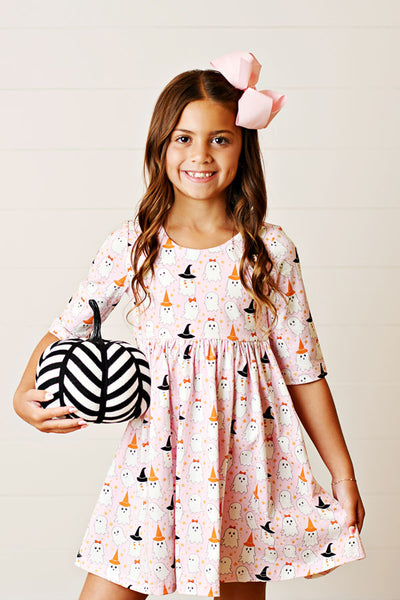 Swoon Baby Glitter Twirl Dress - Ghosts