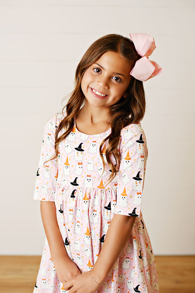 Swoon Baby Glitter Twirl Dress - Ghosts