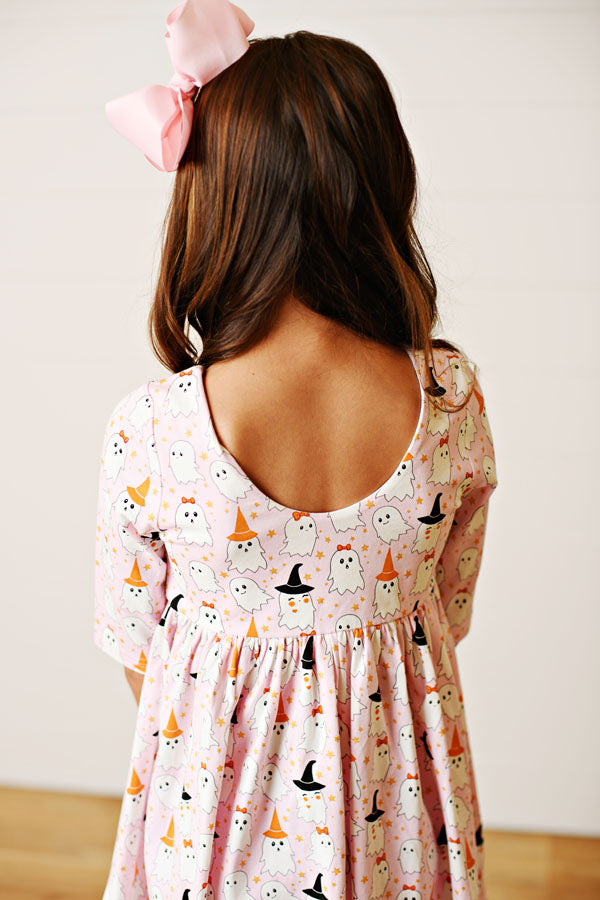 Swoon Baby Glitter Twirl Dress - Ghosts