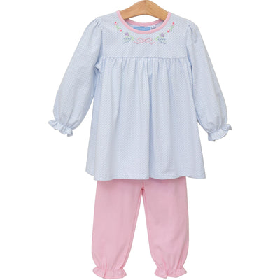 Trotter Street Pant Set - Floral Embroidery