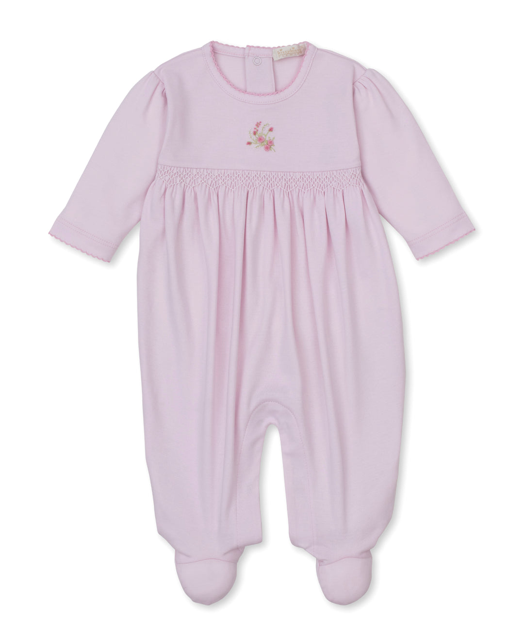 kissy kissy Footie - Hand Smocked Victorian Roses