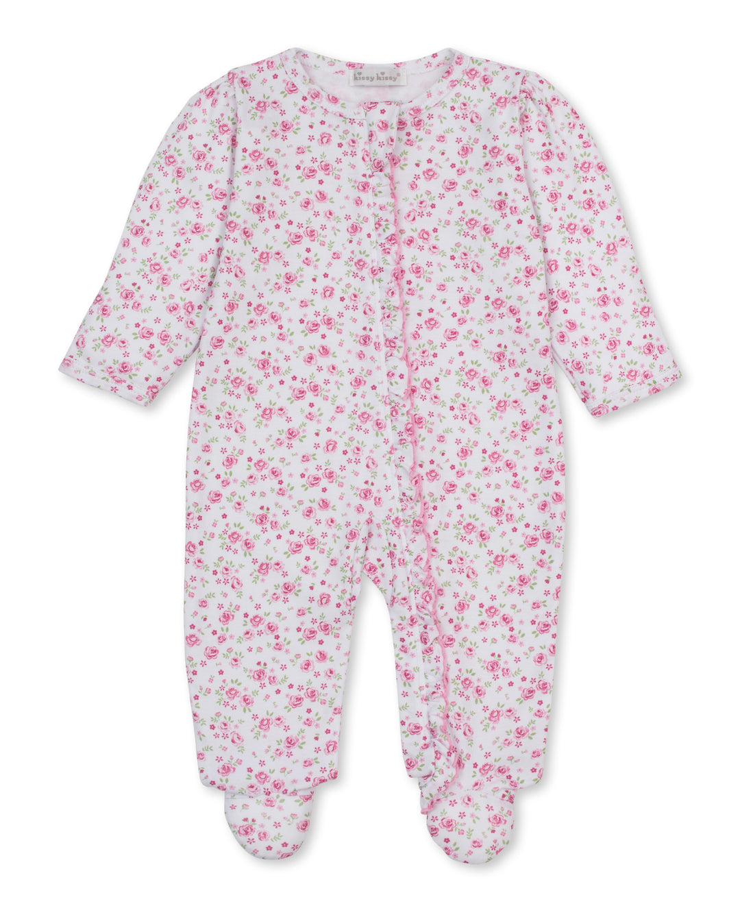 kissy kissy Footie Zipped - pink Cottage Roses