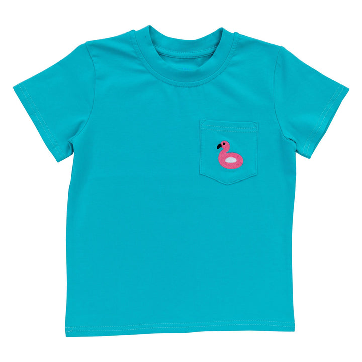 Pocket Tee - Flamingo Floatie
