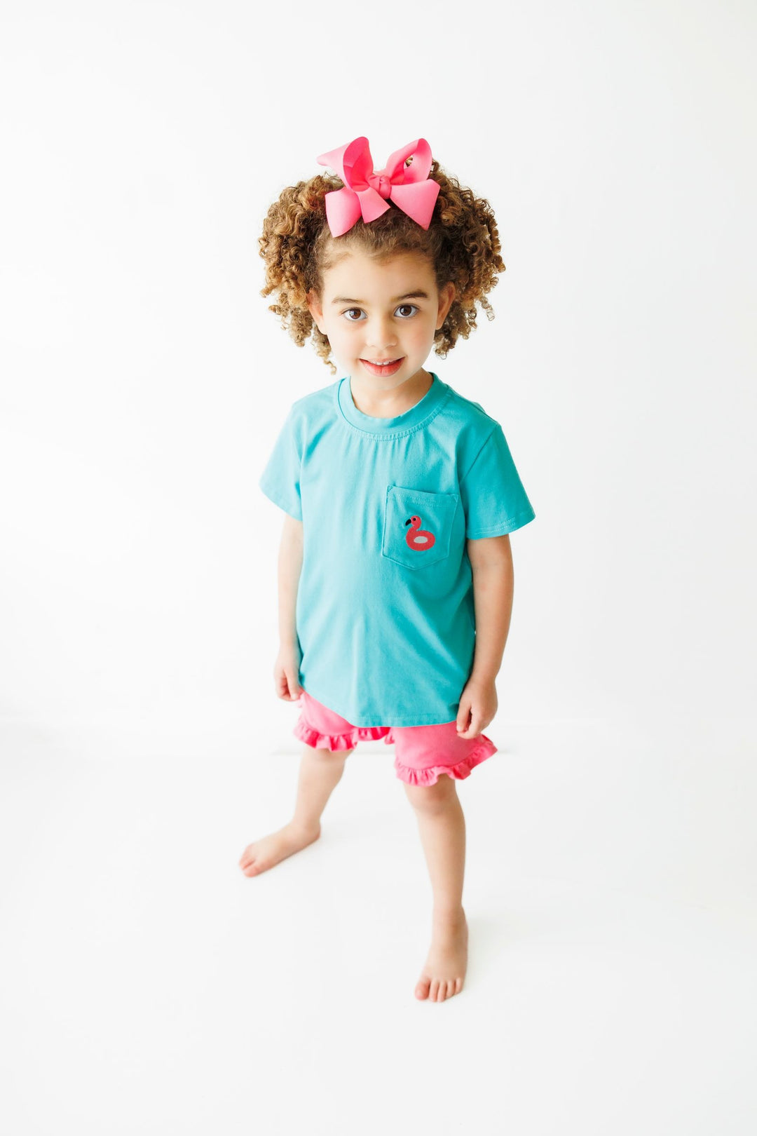 Pocket Tee - Flamingo Floatie