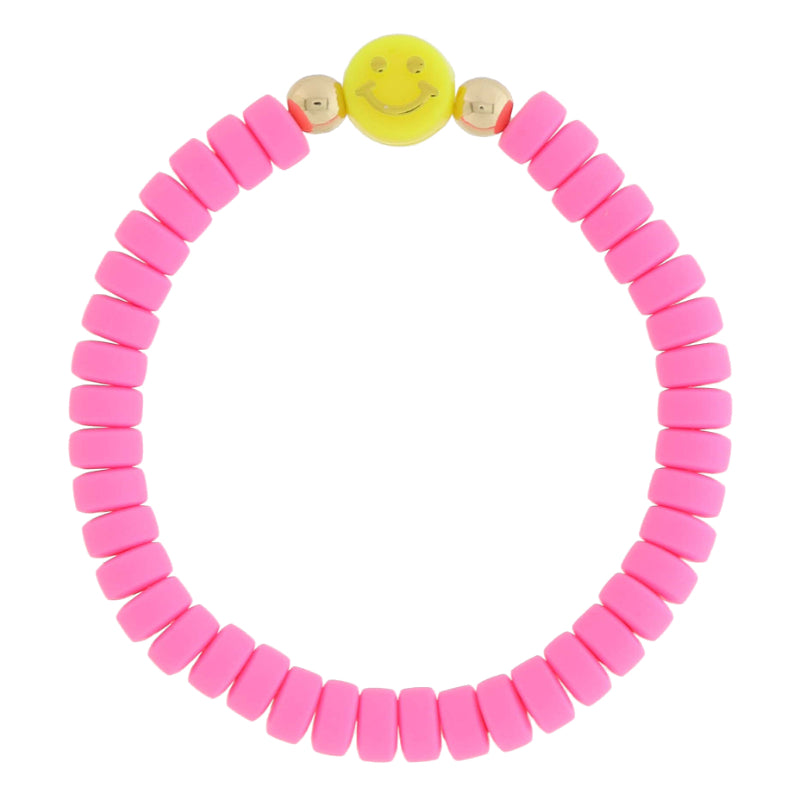 Bracelet - Made You Smile - Hot Pink