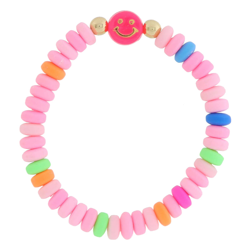 Bracelet - Made You Smile - Pink Multi