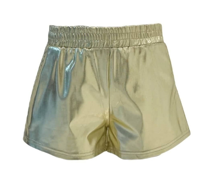 Shorts - Metallic Track - Gold