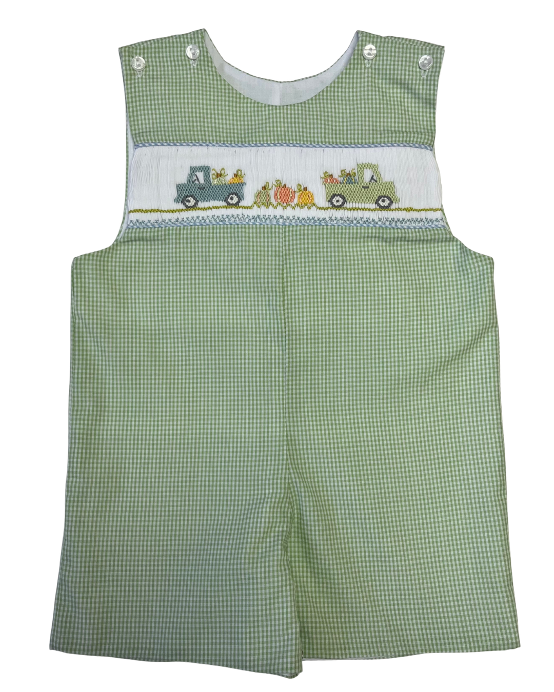 lulu bebe Pete Smocked Shortall - Pumpkins