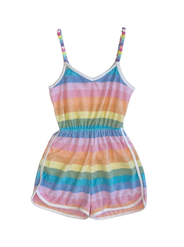 Romper - Pastel Ombre Beaded Hearts