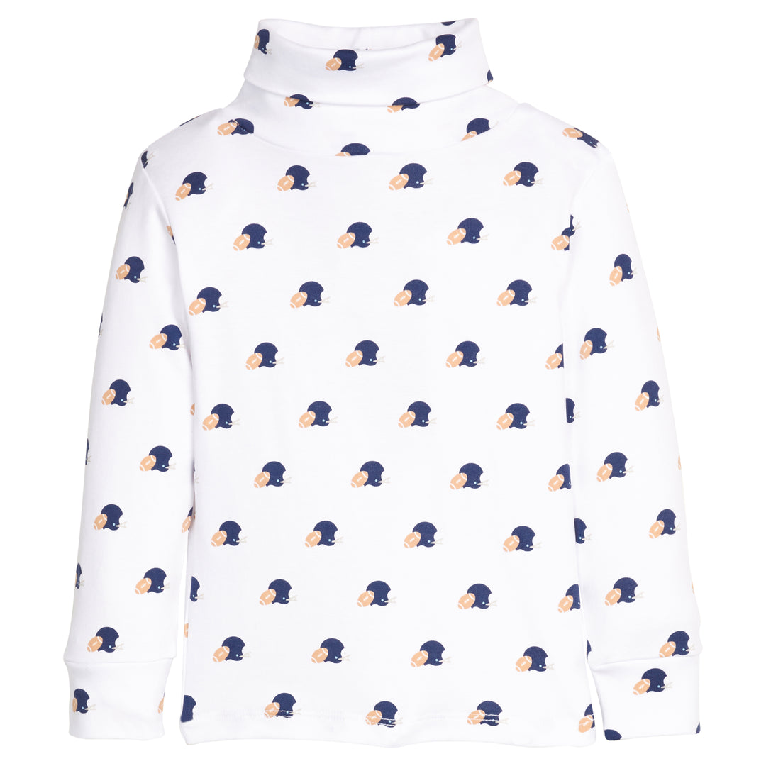 little english Printed Turtleneck - Football Helmets