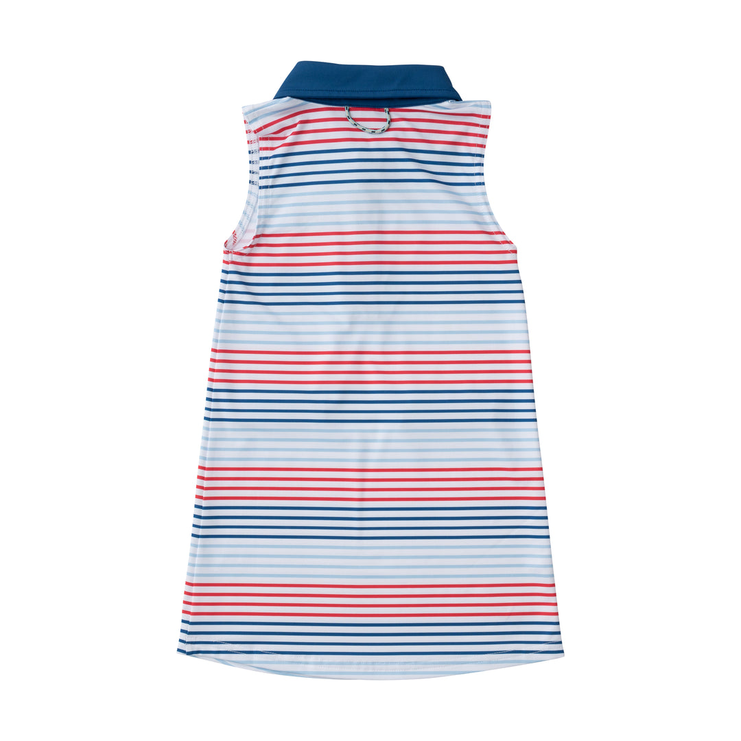 Pro Sleeveless Polo Dress - American Stripe