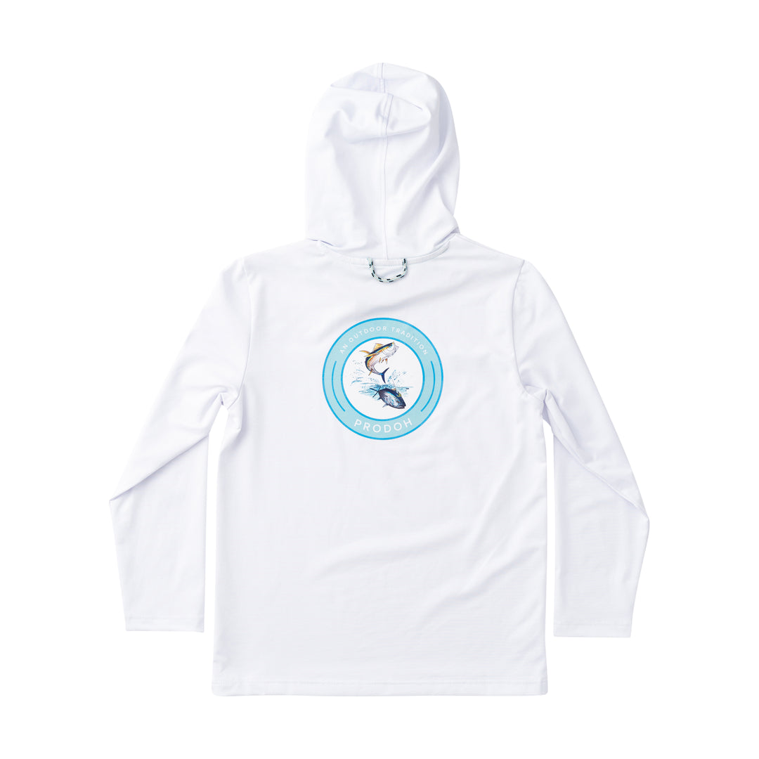 prodoh Pro Performance Hoodie T-Shirt - Offshore Circle Fish Art