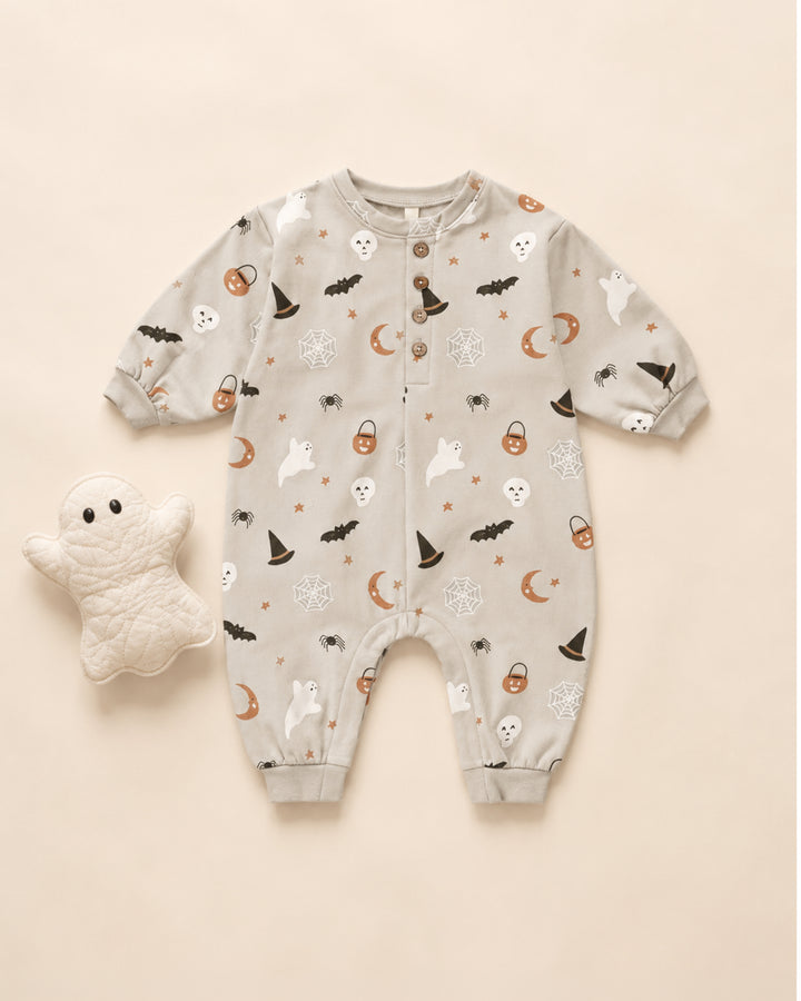 Relaxed Fleece Jumpsuit - Halloween Things