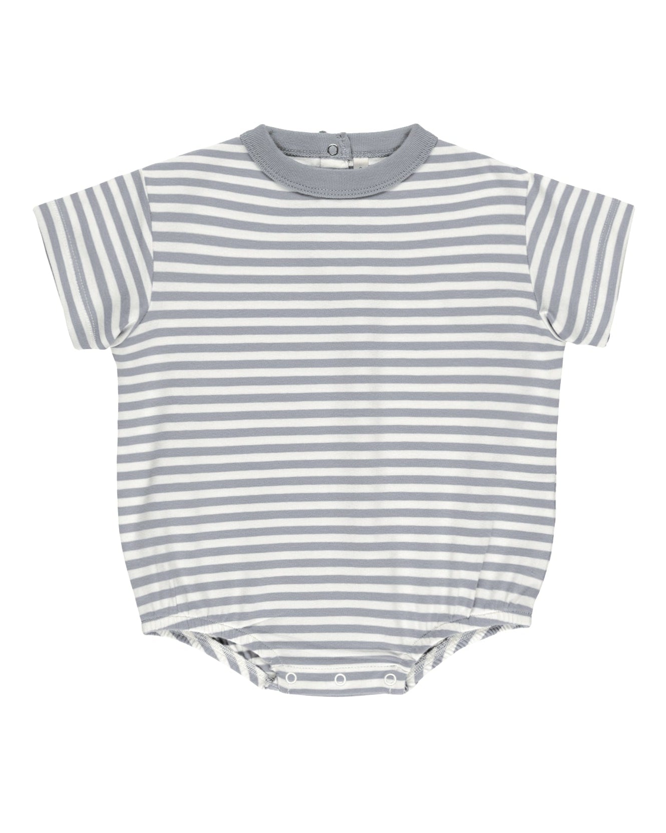 Relaxed Bubble Romper - Blue Stripe